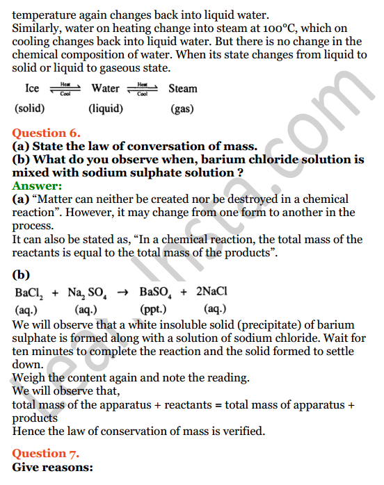 Selina Concise Chemistry Class 8 ICSE Solutions Chapter 1 Matter 3