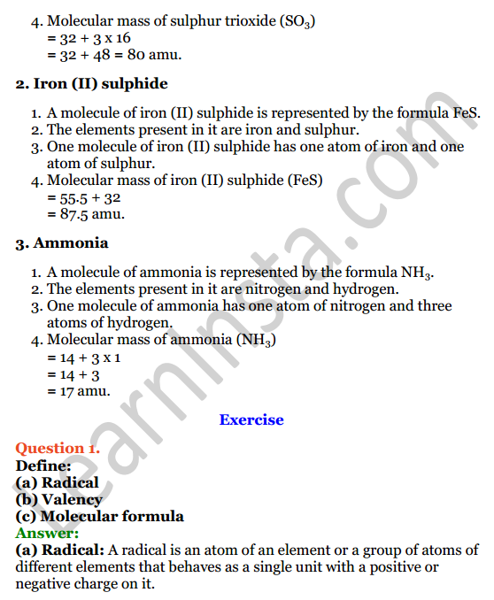 Selina Concise Chemistry Class 8 ICSE Solutions Chapter 5 Language of Chemistry 3