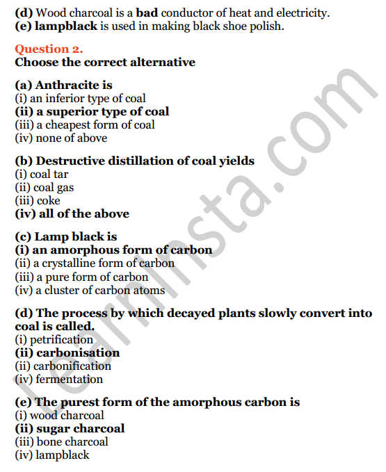 Selina Concise Chemistry Class 8 ICSE Solutions Chapter 9 Carbon and Its Compounds 6