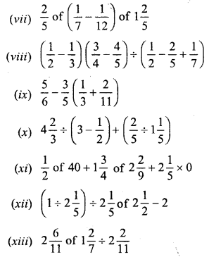 Selina Concise Mathematics Class 6 ICSE Solutions Chapter 14 Fractions Ex 14D Q5.1