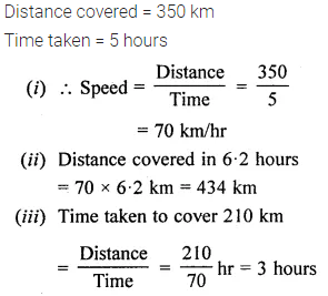 Selina Concise Mathematics Class 6 ICSE Solutions Chapter 17 Idea of Speed, Distance and Time Ex 17A 5