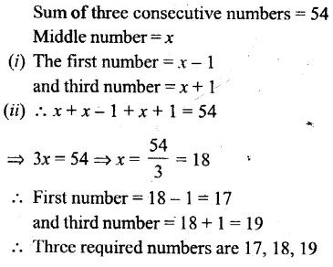 Selina Concise Mathematics Class 6 ICSE Solutions Chapter 22 Simple (Linear) Equations Rev Ex 111