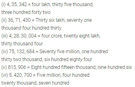 Selina Concise Mathematics Class 6 ICSE Solutions Chapter 3 Numbers in India and International System 1