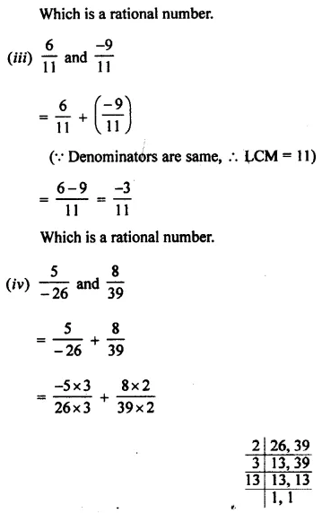 Selina Concise Mathematics Class 8 ICSE Solutions Chapter 1 Rational Numbers EX 1A 3