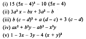 Selina Concise Mathematics Class 8 ICSE Solutions Chapter 13 Factorisation Ex 13F Q5