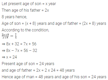 Selina Concise Mathematics Class 8 ICSE Solutions Chapter 14 Linear Equations in one Variable (With Problems Based on Linear equations) Ex 14B 50