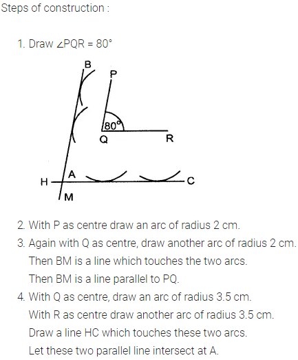 Selina Concise Mathematics Class 8 ICSE Solutions Chapter 18 Constructions (Using ruler and compass only) Ex 18C 22