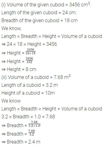 Selina Concise Mathematics Class 8 ICSE Solutions Chapter 21 Surface Area, Volume and Capacity (Cuboid, Cube and Cylinder) Ex 21A 2