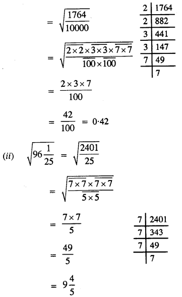 Selina Concise Mathematics Class 8 ICSE Solutions Chapter 3 Squares and Square Roots Ex 3A 58