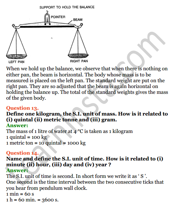 Selina Concise Physics Class 6 ICSE Solutions Chapter 2 Physical Quantities and Measurement 12