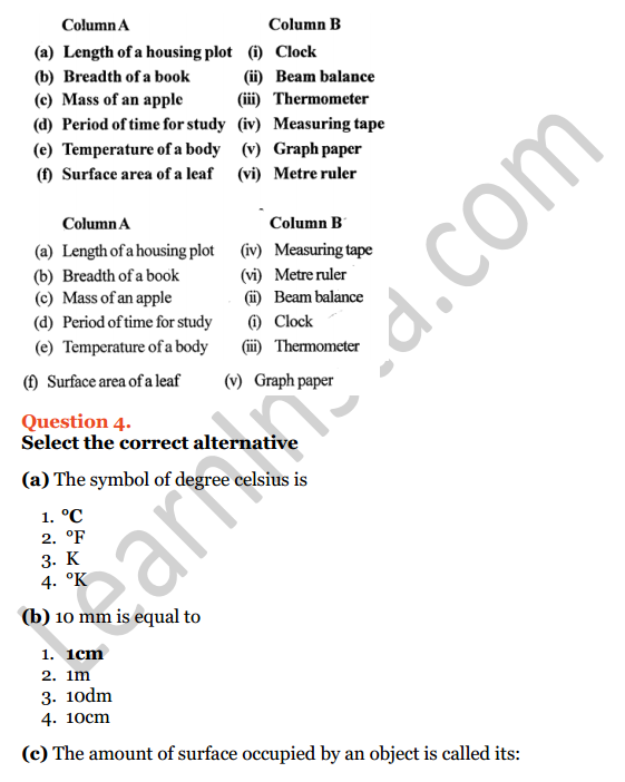 Selina Concise Physics Class 6 ICSE Solutions Chapter 2 Physical Quantities and Measurement 2