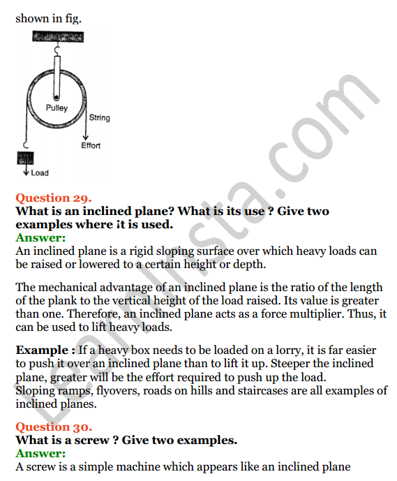 Selina Concise Physics Class 6 ICSE Solutions Chapter 4 Simple Machines 14