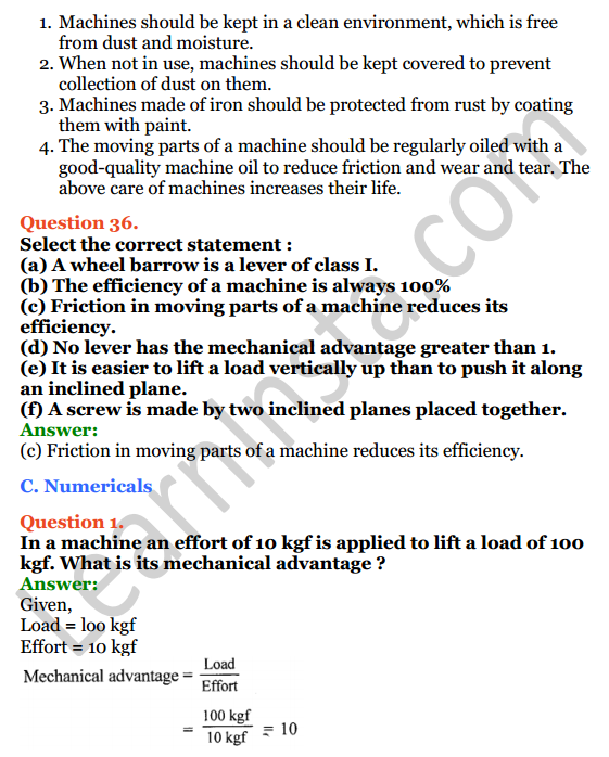 Selina Concise Physics Class 6 ICSE Solutions Chapter 4 Simple Machines 17