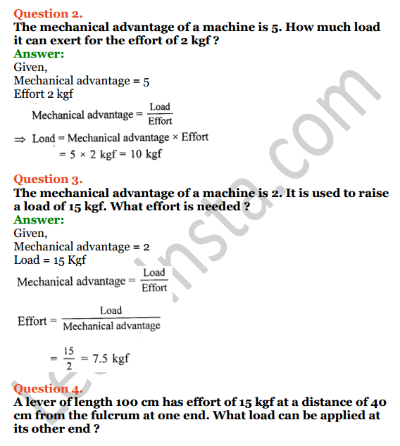 Selina Concise Physics Class 6 ICSE Solutions Chapter 4 Simple Machines 18