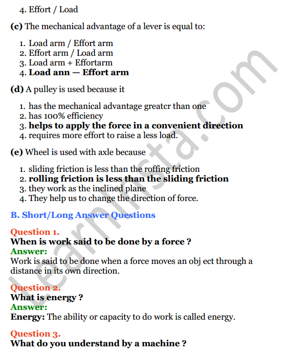 Selina Concise Physics Class 6 ICSE Solutions Chapter 4 Simple Machines 3
