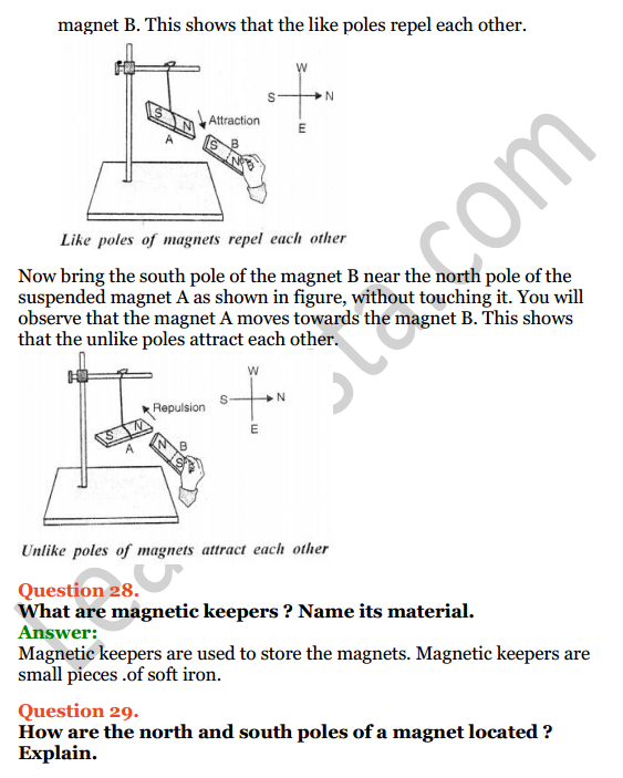 Selina Concise Physics Class 6 ICSE Solutions Chapter 6 Magnetism 15