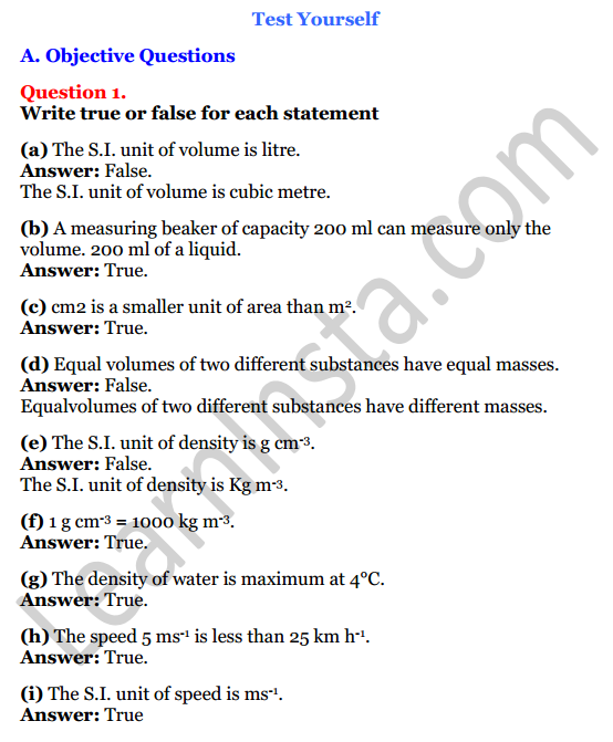 Selina Concise Physics Class 7 ICSE Solutions Chapter 1 Physical Quantities and Measurement 1