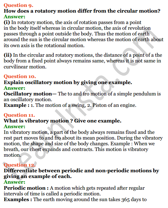 Selina Concise Physics Class 7 ICSE Solutions Chapter 2 Motion 9