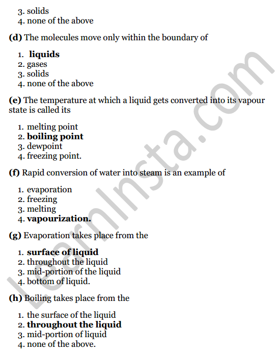 Selina Concise Physics Class 8 ICSE Solutions Chapter 1 Matter 4