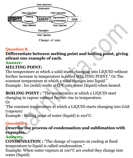 Selina Concise Physics Class 8 ICSE Solutions Chapter 1 Matter 9