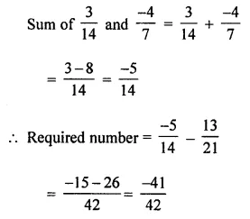 ML Aggarwal Class 8 Solutions for ICSE Maths Chapter 1 Rational Numbers Check Your Progress 6