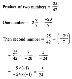 ML Aggarwal Class 8 Solutions for ICSE Maths Chapter 1 Rational Numbers Check Your Progress 7