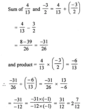 ML Aggarwal Class 8 Solutions for ICSE Maths Chapter 1 Rational Numbers Check Your Progress 8