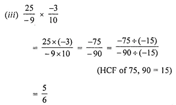 ML Aggarwal Class 8 Solutions for ICSE Maths Chapter 1 Rational Numbers Ex 1.3 3