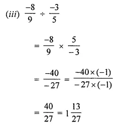 ML Aggarwal Class 8 Solutions for ICSE Maths Chapter 1 Rational Numbers Ex 1.4 3