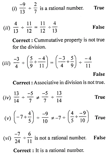 ML Aggarwal Class 8 Solutions for ICSE Maths Chapter 1 Rational Numbers Ex 1.4 5