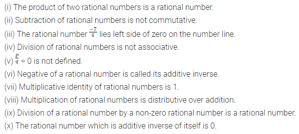ML Aggarwal Class 8 Solutions for ICSE Maths Chapter 1 Rational Numbers Objective Type Questions 1