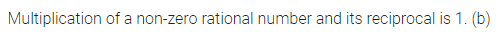 ML Aggarwal Class 8 Solutions for ICSE Maths Chapter 1 Rational Numbers Objective Type Questions 11