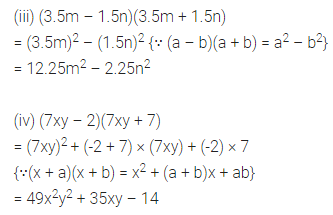 ML Aggarwal Class 8 Solutions for ICSE Maths Chapter 10 Algebraic Expressions and Identities Check Your Progress 11