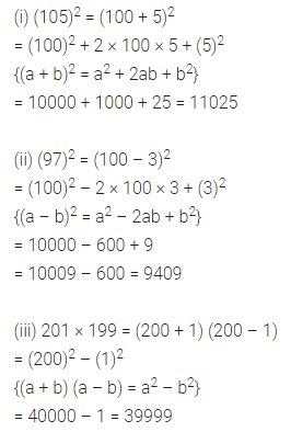 ML Aggarwal Class 8 Solutions for ICSE Maths Chapter 10 Algebraic Expressions and Identities Check Your Progress 12