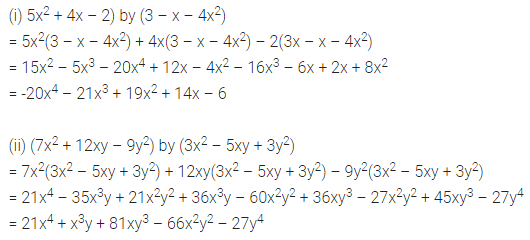 ML Aggarwal Class 8 Solutions for ICSE Maths Chapter 10 Algebraic Expressions and Identities Check Your Progress 6