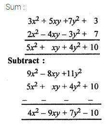 ML Aggarwal Class 8 Solutions for ICSE Maths Chapter 10 Algebraic Expressions and Identities Ex 10.1 7