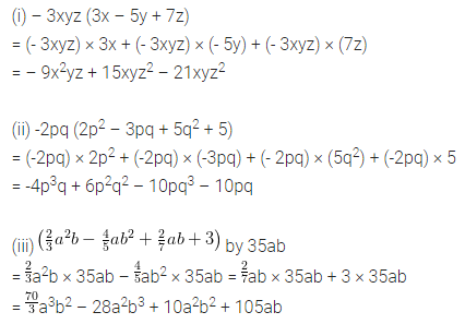 ML Aggarwal Class 8 Solutions for ICSE Maths Chapter 10 Algebraic Expressions and Identities Ex 10.2 3