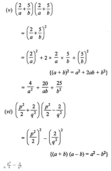 ML Aggarwal Class 8 Solutions for ICSE Maths Chapter 10 Algebraic Expressions and Identities Ex 10.5 3