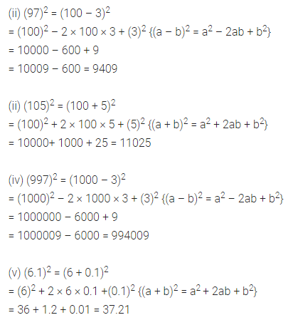 ML Aggarwal Class 8 Solutions for ICSE Maths Chapter 10 Algebraic Expressions and Identities Ex 10.5 5