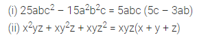 ML Aggarwal Class 8 Solutions for ICSE Maths Chapter 11 Factorisation Ex 11.1 3