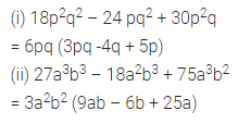 ML Aggarwal Class 8 Solutions for ICSE Maths Chapter 11 Factorisation Ex 11.1 5