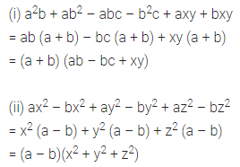 ML Aggarwal Class 8 Solutions for ICSE Maths Chapter 11 Factorisation Ex 11.2 10