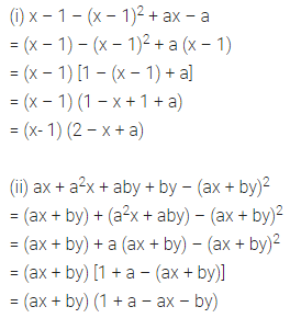 ML Aggarwal Class 8 Solutions for ICSE Maths Chapter 11 Factorisation Ex 11.2 11