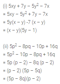 ML Aggarwal Class 8 Solutions for ICSE Maths Chapter 11 Factorisation Ex 11.2 2