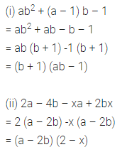 ML Aggarwal Class 8 Solutions for ICSE Maths Chapter 11 Factorisation Ex 11.2 6