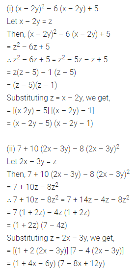 ML Aggarwal Class 8 Solutions for ICSE Maths Chapter 11 Factorisation Ex 11.4 13