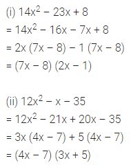 ML Aggarwal Class 8 Solutions for ICSE Maths Chapter 11 Factorisation Ex 11.4 6