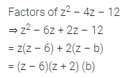 ML Aggarwal Class 8 Solutions for ICSE Maths Chapter 11 Factorisation Objective Type Questions 9