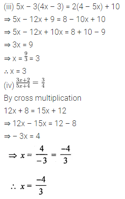 ML Aggarwal Class 8 Solutions for ICSE Maths Chapter 12 Linear Equations and Inequalities in one Variable Check Your Progress 3