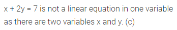 ML Aggarwal Class 8 Solutions for ICSE Maths Chapter 12 Linear Equations and Inequalities in one Variable Objective Type Questions 3